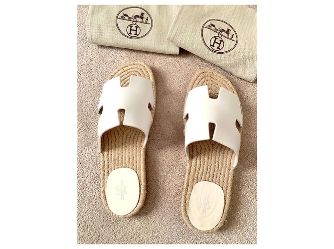 Hermès SANDALI ANTICHI HERMES Bianco - vista 4