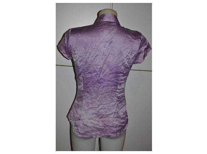 Blusa Met de seda roxo escuro - vista 4