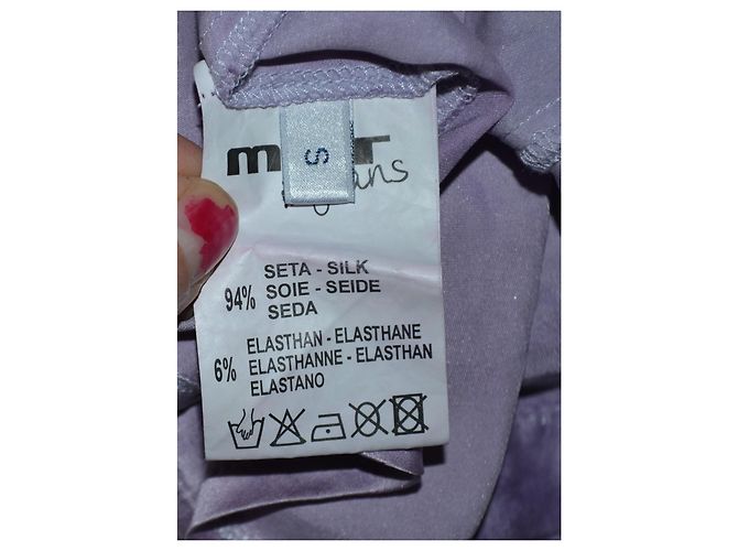 Blusa Met de seda roxo escuro - vista 6