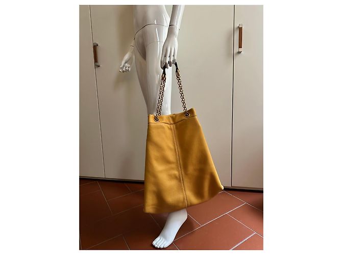 Dolce & Gabbana DG Leder vertikale Tragetasche Senf - Ansicht 14