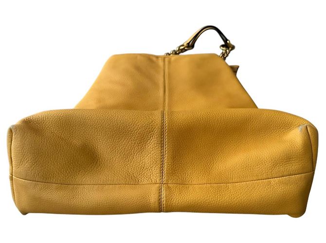 Dolce & Gabbana DG Leder vertikale Tragetasche Senf - Ansicht 3