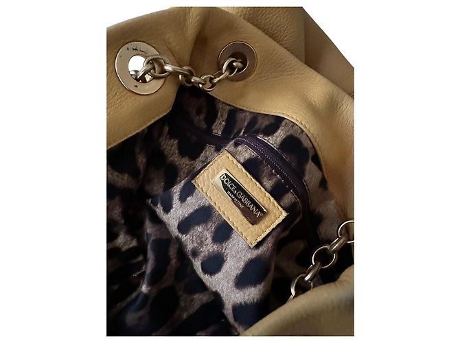 Dolce & Gabbana DG Leder vertikale Tragetasche Senf - Ansicht 8