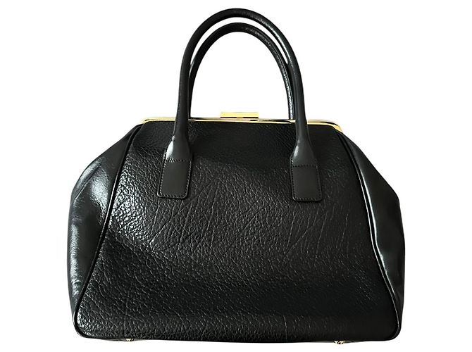 Grande borsa in pelle Braccialini Nero - vista 2
