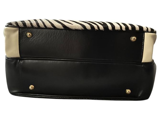 Grande borsa in pelle Braccialini Nero - vista 3