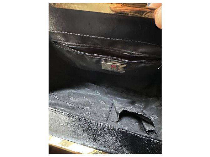 Grande borsa in pelle Braccialini Nero - vista 6
