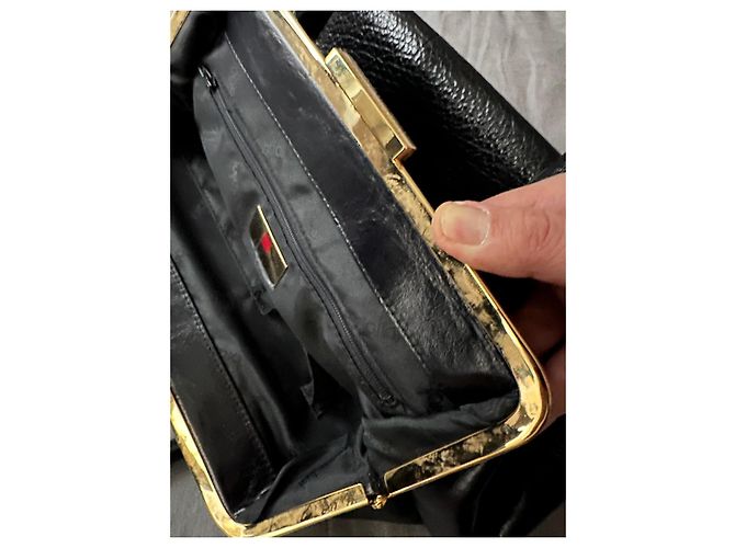 Grande borsa in pelle Braccialini Nero - vista 8