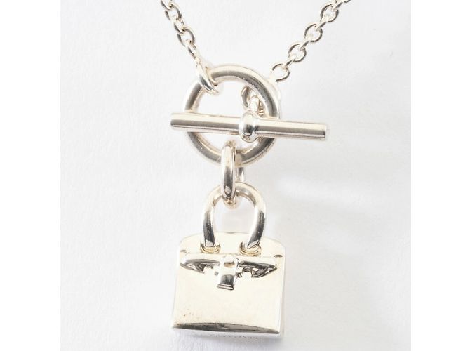 Pendente Amuleto Hermès Birkin Argento - vista 2