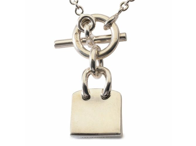 Pendente Amuleto Hermès Birkin Argento - vista 4