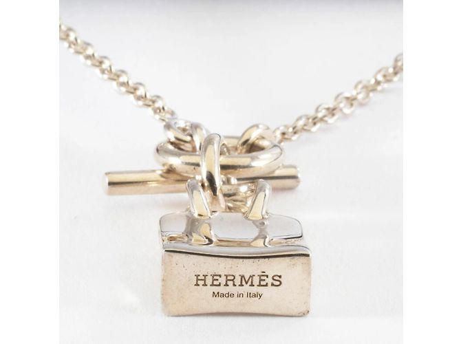 Pendente Amuleto Hermès Birkin Argento - vista 5