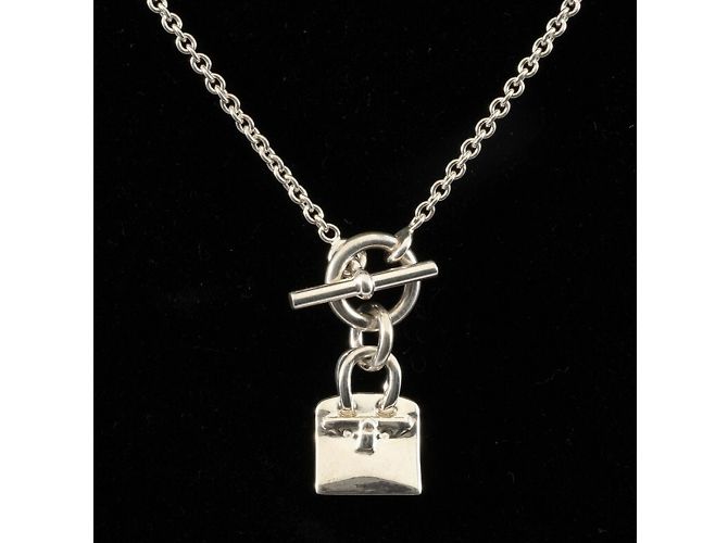 Pendente Amuleto Hermès Birkin Argento - vista 7