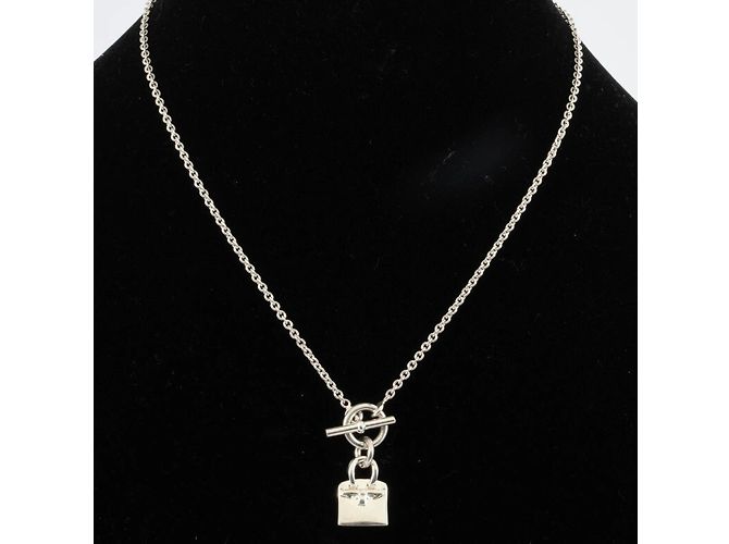 Pendente Amuleto Hermès Birkin Argento - vista 8