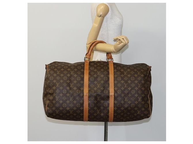 LOUIS VUITTON Monogram Keepall Bandouliere 60 Borsa Boston M41412 LV Auth hk2300 Monogramma - vista 21