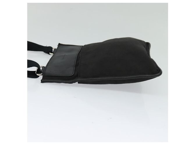 Borsa a spalla Salvatore Ferragamo in nylon nero Auth bs23806 - vista 4