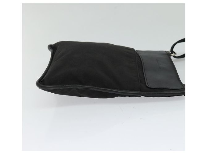 Borsa a spalla Salvatore Ferragamo in nylon nero Auth bs23806 - vista 5