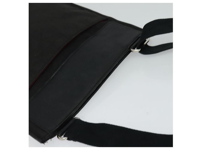 Borsa a spalla Salvatore Ferragamo in nylon nero Auth bs23806 - vista 6