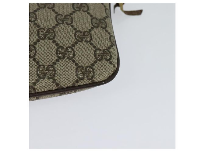 GUCCI GG Supreme Web Borsa Sherry Linea PVC Beige Verde Rosso 904 02 047 Auth EC913 - vista 13