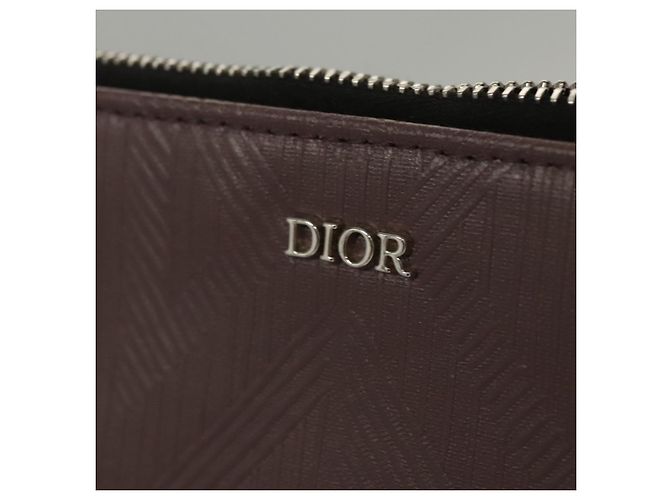 Pochette Christian Dior in pelle PVC viola Auth bs24156 Porpora - vista 13