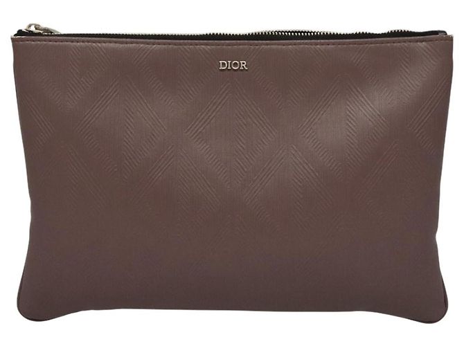 Pochette Christian Dior in pelle PVC viola Auth bs24156 Porpora - vista 2