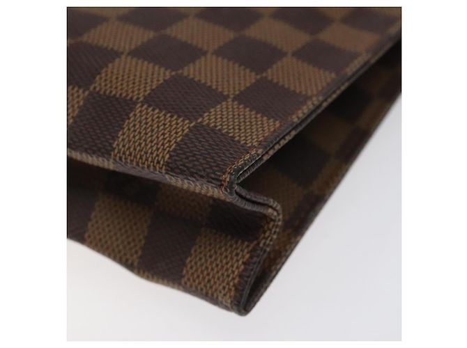 LOUIS VUITTON Poche Toilette 26 Damier Ebene N47543 LV Auth EC1007 - vista 15