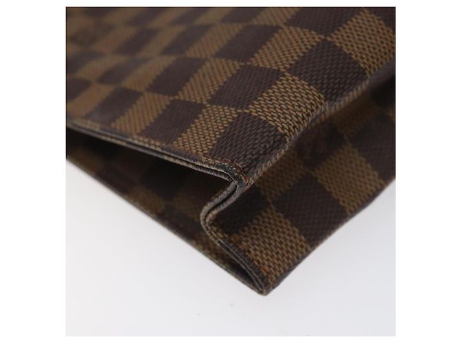 LOUIS VUITTON Poche Toilette 26 Damier Ebene N47543 LV Auth EC1007 - vista 16