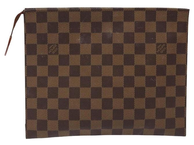LOUIS VUITTON Poche Toilette 26 Damier Ebene N47543 LV Auth EC1007 - vista 2