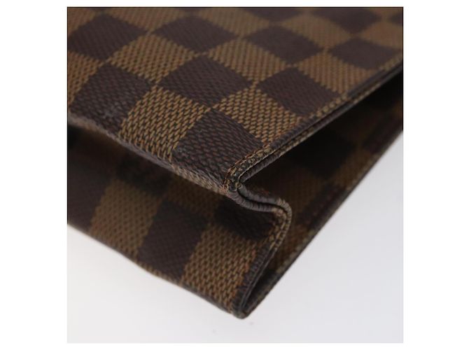 LOUIS VUITTON Poche Toilette 26 Damier Ebene N47543 LV Auth EC1007 - vista 7