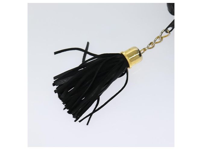 BALLY Bolsa de mão acolchoada de couro preta Auth BA969 Preto - vista 15