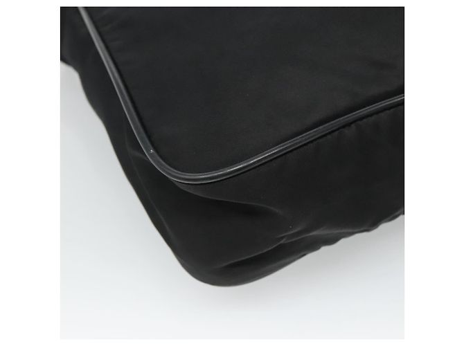 Borsa a spalla PRADA in nylon nero Auth 106796 - vista 13