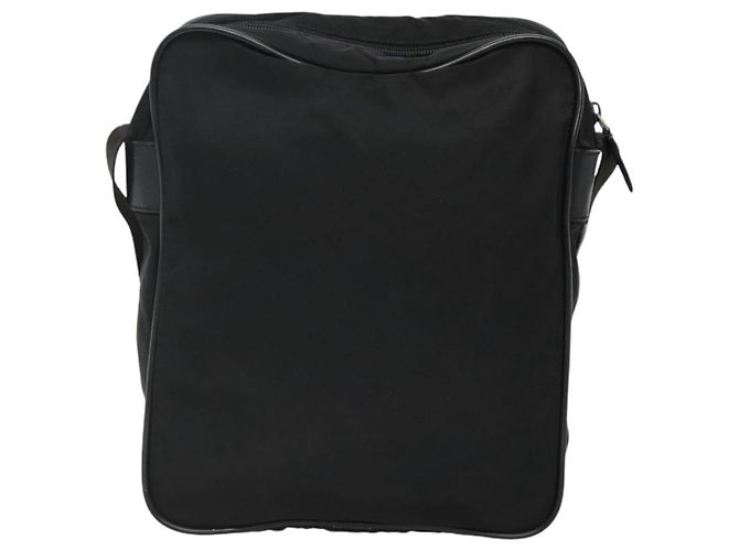 Borsa a spalla PRADA in nylon nero Auth 106796 - vista 3