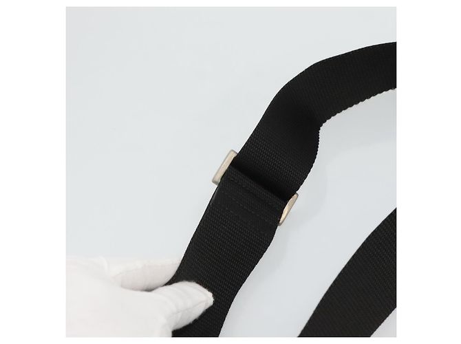 Borsa a spalla PRADA in nylon nero Auth 106796 - vista 8