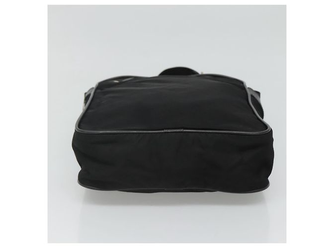 Borsa a spalla PRADA in nylon nero Auth 106796 - vista 9