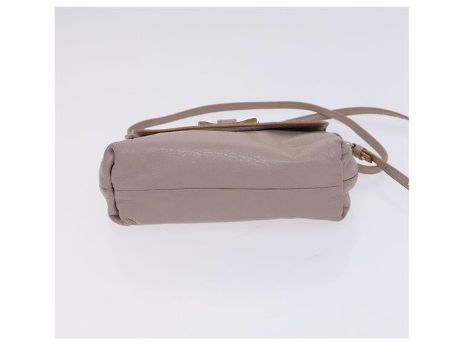 Chloé Borsa a spalla in pelle beige Chloe Lily Auth bs23861 - vista 11