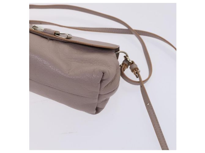 Chloé Borsa a spalla in pelle beige Chloe Lily Auth bs23861 - vista 12