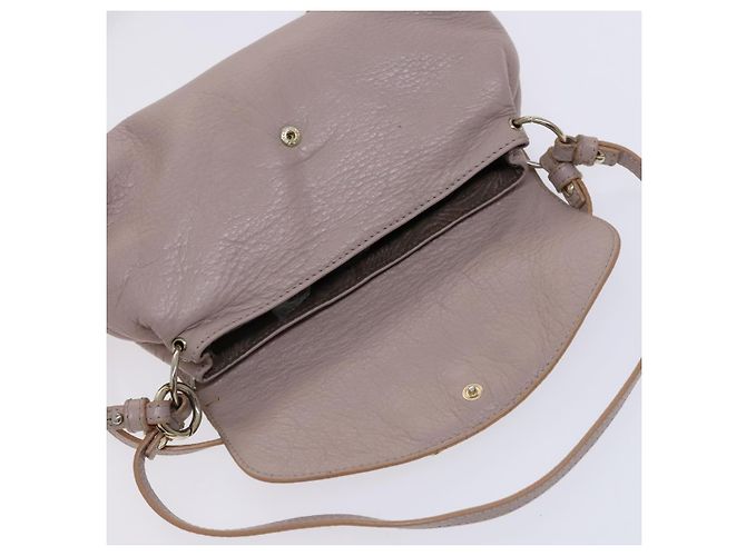 Chloé Borsa a spalla in pelle beige Chloe Lily Auth bs23861 - vista 17