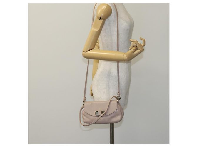 Chloé Borsa a spalla in pelle beige Chloe Lily Auth bs23861 - vista 22