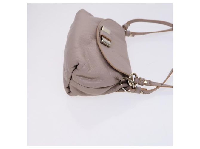 Chloé Borsa a spalla in pelle beige Chloe Lily Auth bs23861 - vista 4