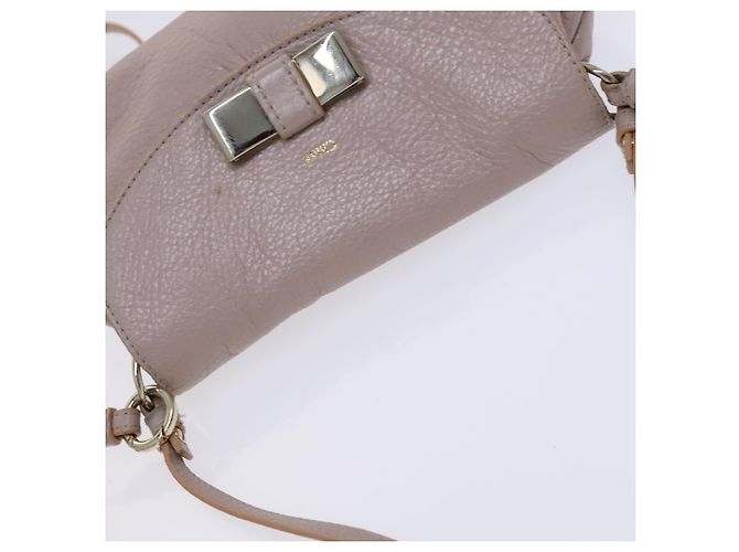Chloé Borsa a spalla in pelle beige Chloe Lily Auth bs23861 - vista 6