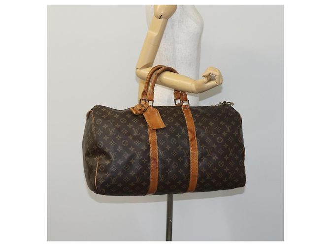 LOUIS VUITTON Monogram Keepall 50 Borsa Boston M41426 LV Auth EC556 Monogramma - vista 24