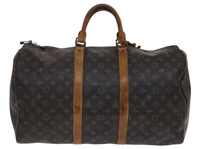 LOUIS VUITTON Monogram Keepall 50 Borsa Boston M41426 LV Auth EC556 Monogramma - vista 3
