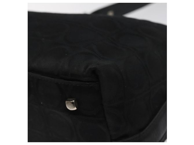 Borsa a mano in tela nera Salvatore Ferragamo Auth bs23793 Nero - vista 10