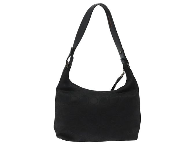 Borsa a mano in tela nera Salvatore Ferragamo Auth bs23793 Nero - vista 3