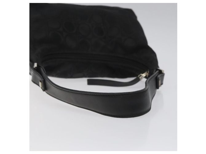 Borsa a mano in tela nera Salvatore Ferragamo Auth bs23793 Nero - vista 7