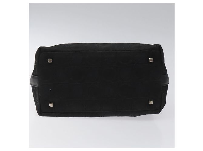 Borsa a mano in tela nera Salvatore Ferragamo Auth bs23793 Nero - vista 9