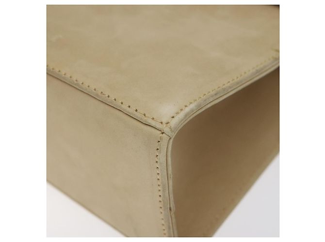 Borsa a mano Salvatore Ferragamo in suede beige oro Auth hk2342 D'oro - vista 10