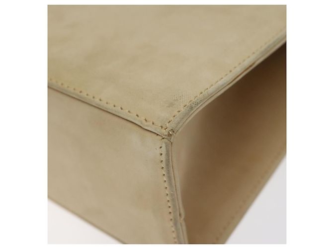 Borsa a mano Salvatore Ferragamo in suede beige oro Auth hk2342 D'oro - vista 12