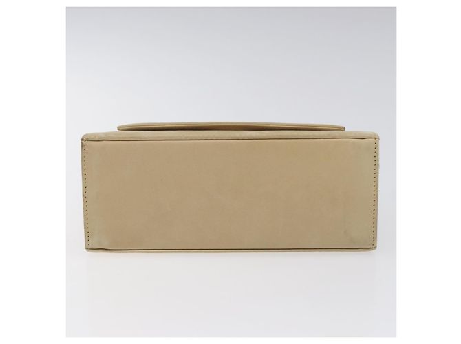 Borsa a mano Salvatore Ferragamo in suede beige oro Auth hk2342 D'oro - vista 9