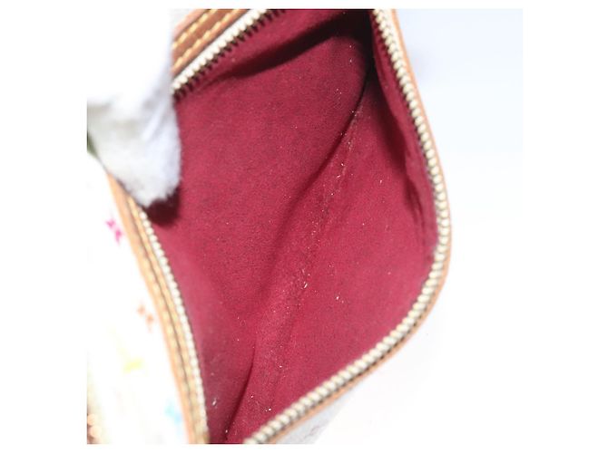 LOUIS VUITTON Monogram Multicolor Pochette GM Pouch White M60027 LV Auth hk2317 - view 19