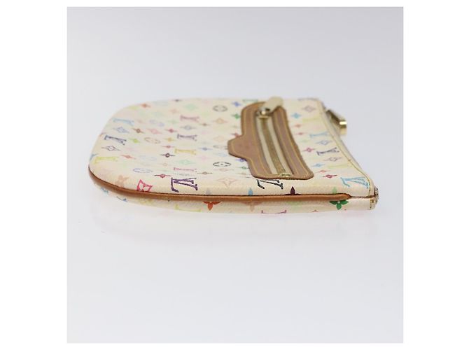 LOUIS VUITTON Monogram Multicolor Pochette GM Pouch White M60027 LV Auth hk2317 - view 3