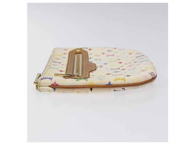 LOUIS VUITTON Monogram Multicolor Pochette GM Pouch White M60027 LV Auth hk2317 - view 4