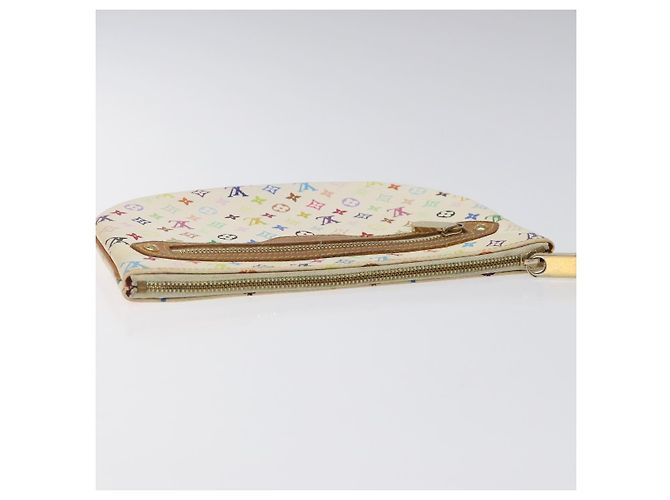 LOUIS VUITTON Monogram Multicolor Pochette GM Pouch White M60027 LV Auth hk2317 - view 5